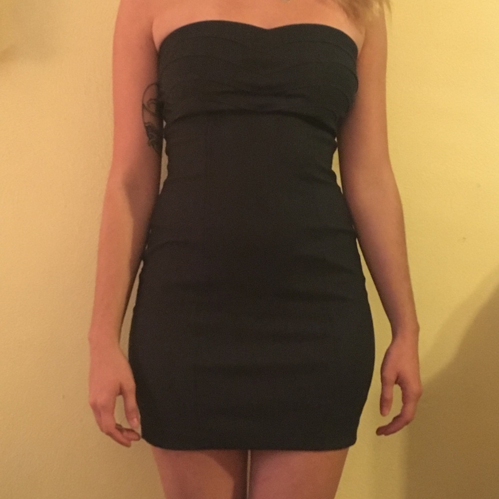Strapless Denim Dress